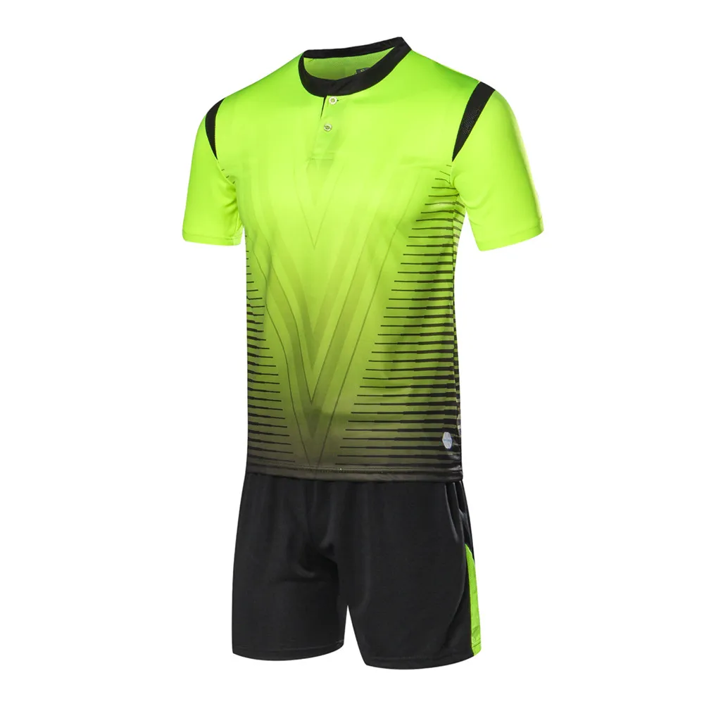 Boy Soccer Short Sleeves Soccer Jersey Set survetement Football Kit child Futbol Training Uniforms set De Foot shorts