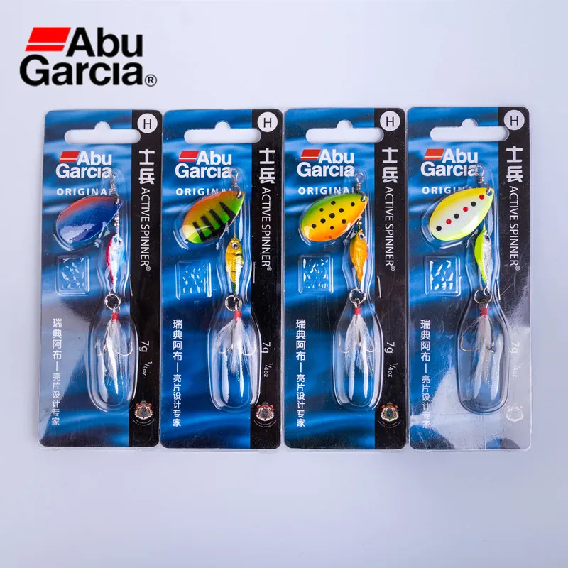 

Abu Garcia ACTIVE Spinner 7g/12g Highly Reflective Spinning Lure Fishing Accessories Hard Bait Sequin Lifelike Artificial Bait