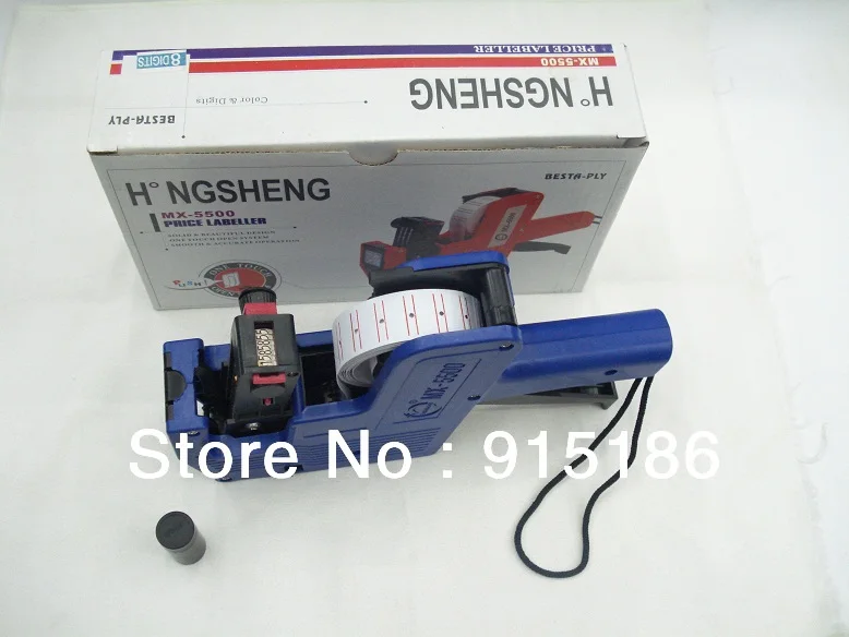 Free shipping 8 digit SINGLE ROW MACHINE. PRICE TAG MACHINE FACTORY