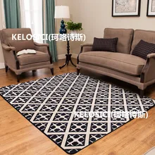 Европейские и американские тенденции ретро полосатый ковер гостиной спальня журнальный столик черный/белый геометрический узор tapete пункт сала