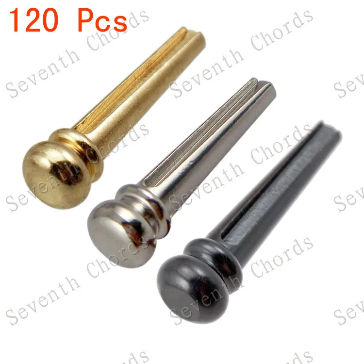 Buy 120 Pcs Metal Brass Acoustic Guitar Bridge Pins