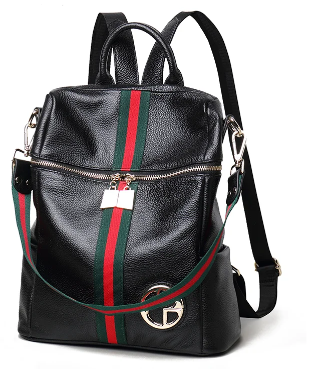 

2018 Korean European style new arrival leather bag, women's bag, cowboy backpack, ladies' ladies' bags, large capacity