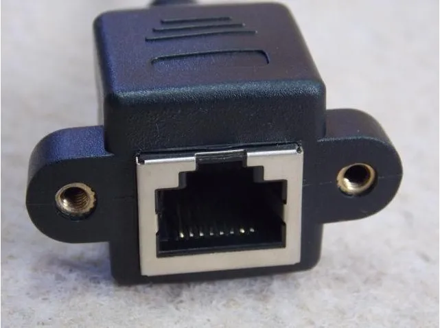 50 шт. 30 см винт Панель Крепление RJ45 Cat5 папа к женскому Ethernet LAN Сетевой удлинитель