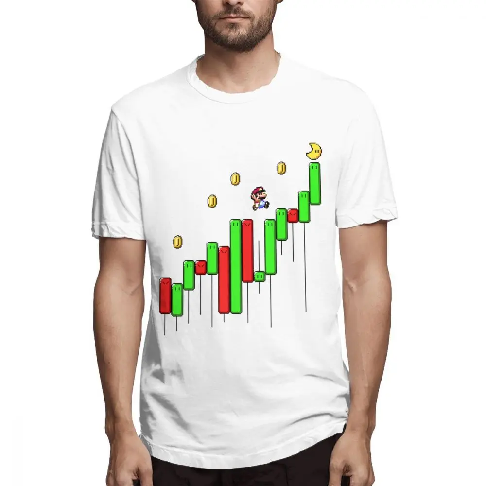 Забавная футболка с Супер Марио, форексом, валютным трейдером, инвесторами, летняя мужская футболка из хлопка