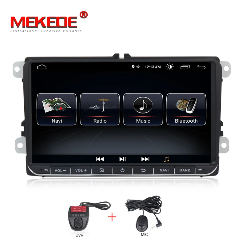 Самая низкая цена онлайн! MEKEDE android 8,1 Автомобильный gps dvd-плеер для VW Volkswagen SKODA GOLF 5 Golf 6 POLO PASSAT B5 B6 JETTA TIGUAN - Цвет: add DVR