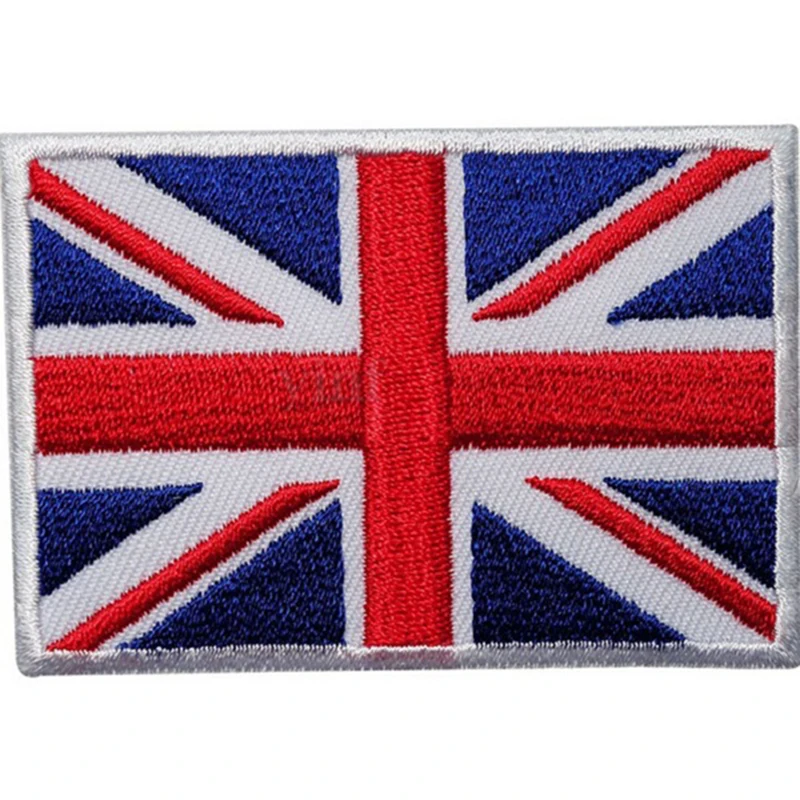 1 шт. DIY Вышитый Флаг Великобритании аппликация Великобритания передача значка ремесло железа пришить на Юнион Джек патчи швейные принадлежности