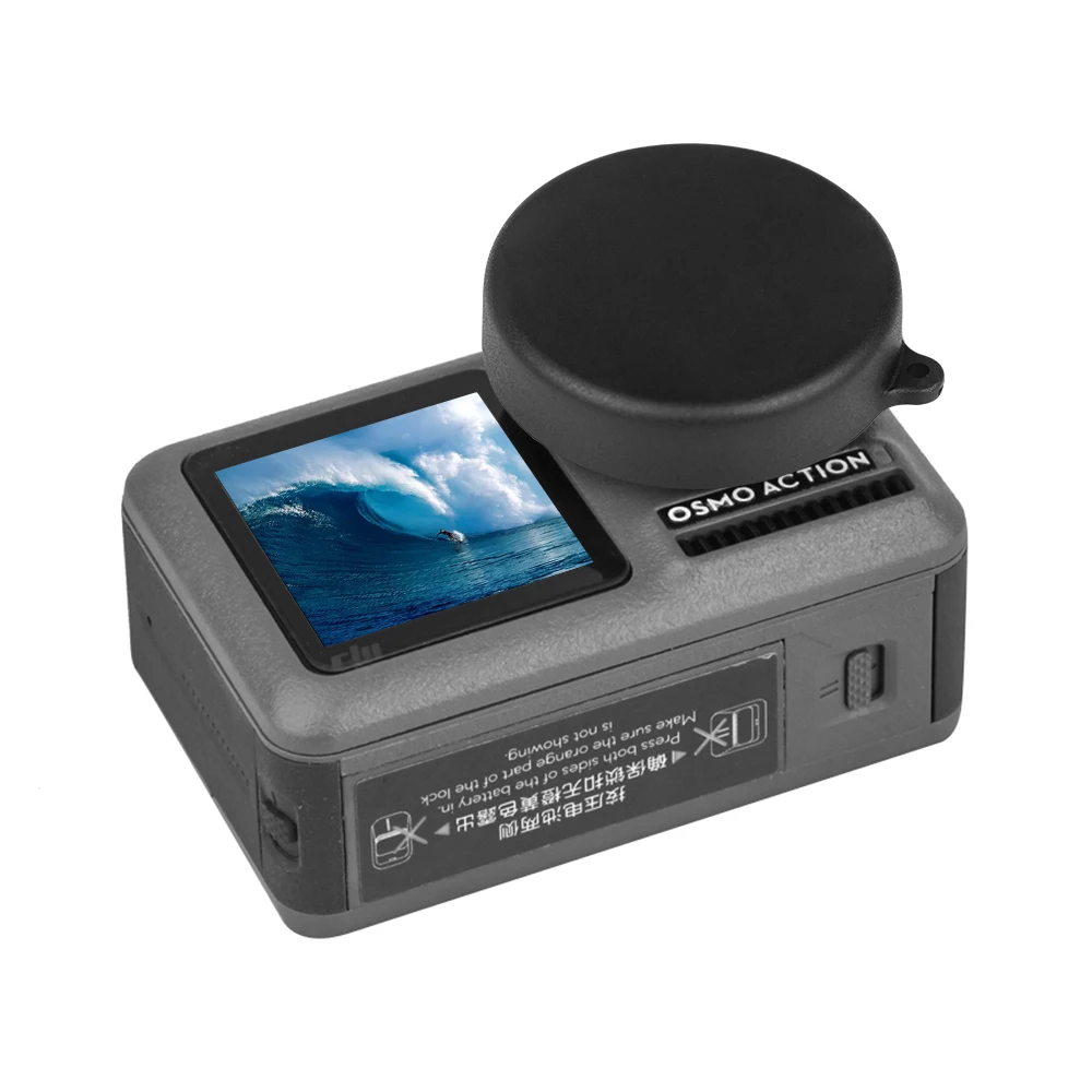 Round Silicone Durable Anti Scratch Protective Case Guard Practical Portable Lens Cap Cover Sports Camera For DJI Osmo Action-7