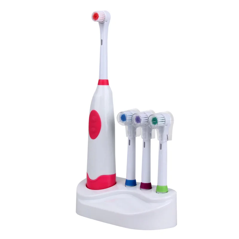 Professional 1Set Rotating Electric font b Toothbrush b font For Kids with 4 Brush font b