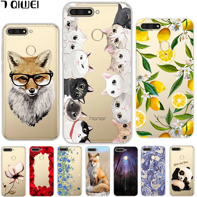 

Honor 7A Pro Case AUM-L29 5.7 Clear Soft TPU Back Cover for Huawei Y6 Prime 2018 Case Slim Funda For Huawei Honor 7A Pro Cases
