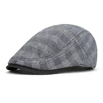 

Spring and summer hemp cap male british style elegant hat fashion men beret Men cap