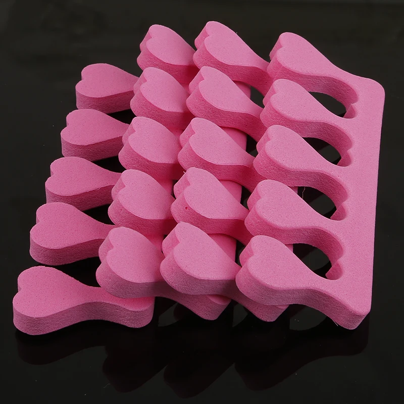 

A Pair Of Love Nail Separator Professional Durable Manicure Tool High Elastic EVA Material Sponge Nail Art Toe Separator 2 PCS