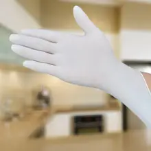 100 шт 50 пар Одноразовые латексные рабочие перчатки, одноразовые водонепроницаемые и маслостойкая Резина перчатки