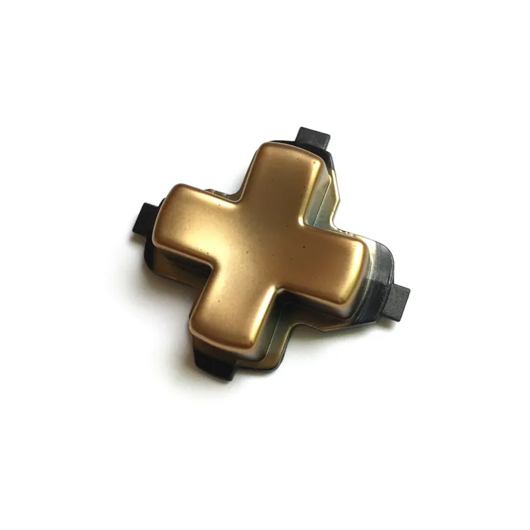

2pcs/lot Limited Edition Replacement chrome D-pad Cross Button direction parts for Xbox one Controller Gold