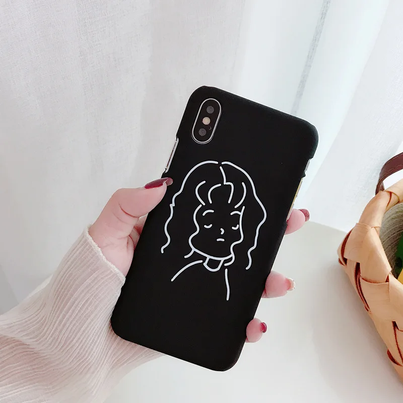Японский и корейский чехол для телефона девочек iphone 7 7Plus пластиковые чехлы ретро