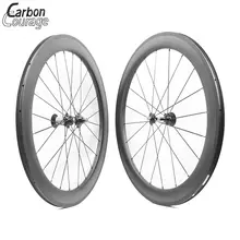 Сверхлегкий Дорожный велосипед 60 мм довод углерода колеса набор 23 мм Ширина углеродного волокна колеса велосипеда дороги колеса велосипеда углерода Колесная