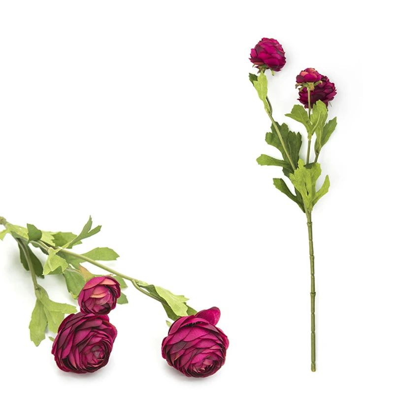 1 шт. 3 головки Искусственные цветы Ranunculus Asiaticus цветок Шелковый цветок для домашней вечеринки Весенние Свадебные Декоративные искусственные... 1 шт. 3 головки Искусственные цветы Ranunculus Asiaticus цветок Шелковый цветок для домашней вечеринки Весенние Свадебные Декоративные искусственные...