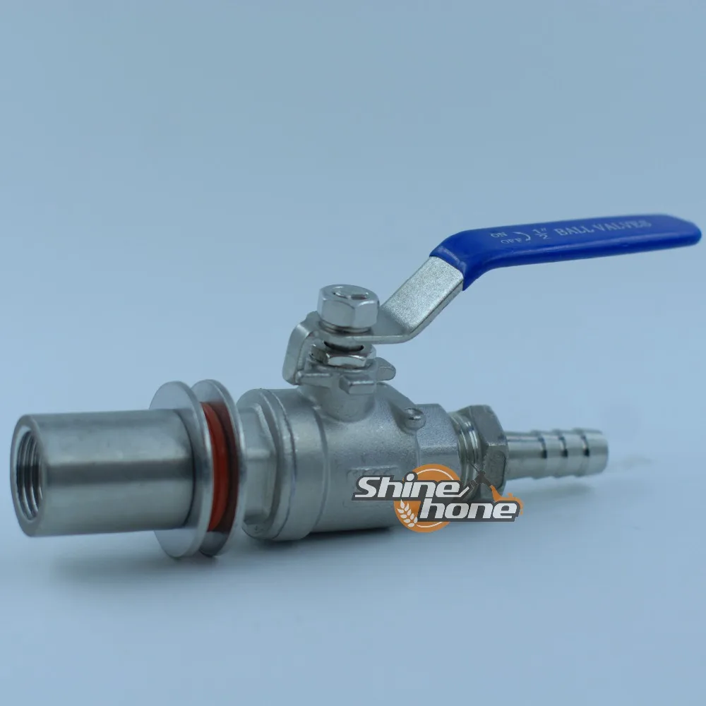 Buy Stainless Steel homebrew Kettle Valve Kit w/barb