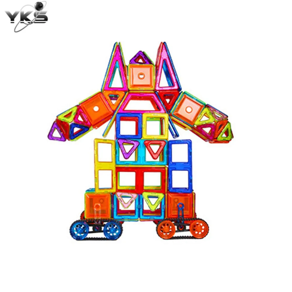 

YKS 46-168pcs Mini Magnetic Designer Construction Set Model & Building Toy Plastic Magnetic Blocks Educational Toys For Kids Hot
