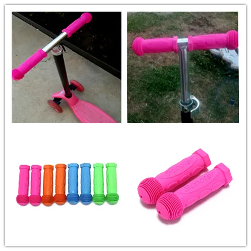

Handle Handlebar Grips Cover Anti-skid Bike Bicycle Tricycle Skateboard Scooter Rubber Grip For Child Children Kids Blue Red
