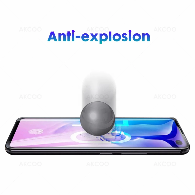 Защитное стекло Akcoo S10 Plus для Samsung Galaxy S8 9 10e note 8 УФ с полным покрытием защита экрана