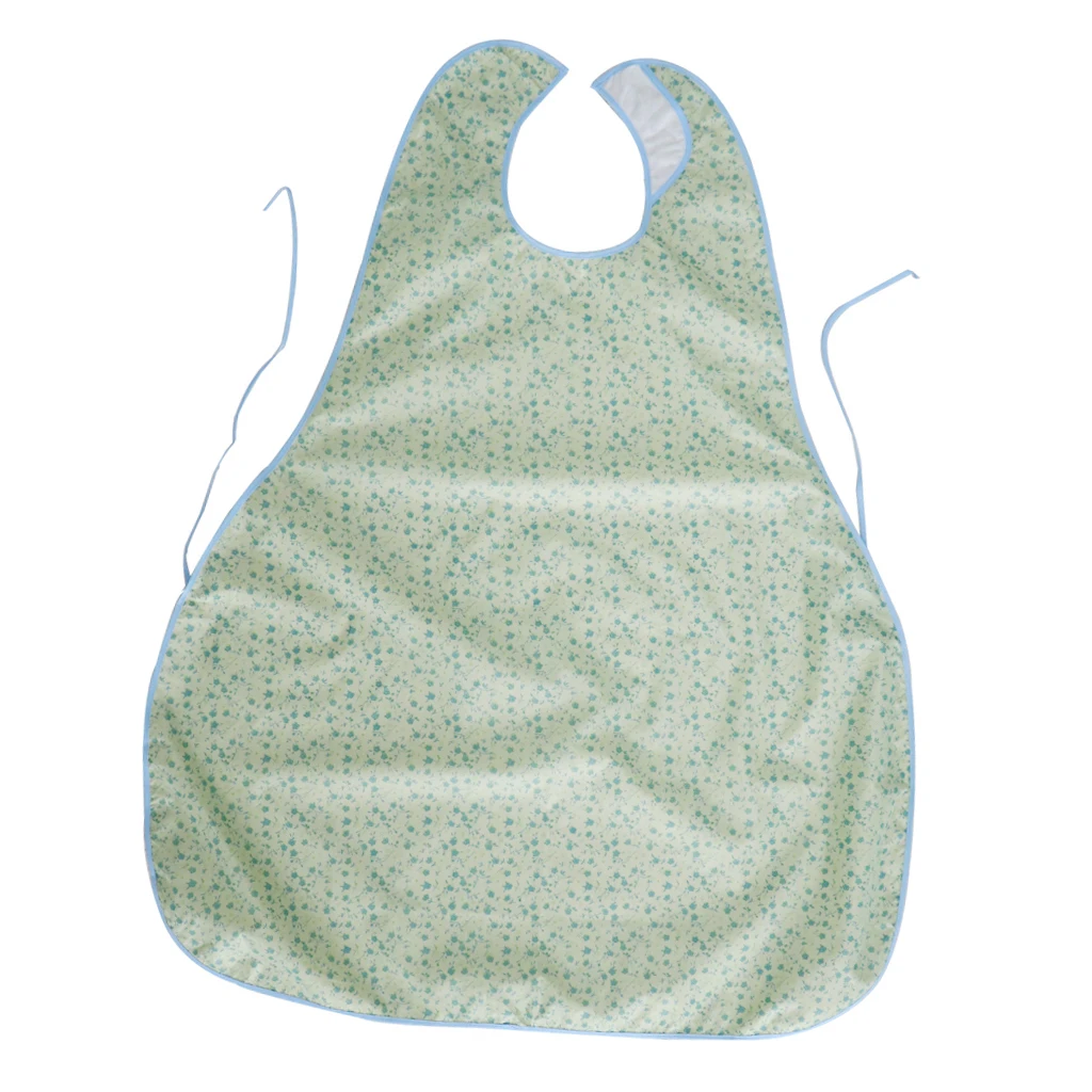 Resuable Adult Cotton Saliva Towel Anti-spill Clothing Protector Elderly Bib Great for Bedridden, Patient