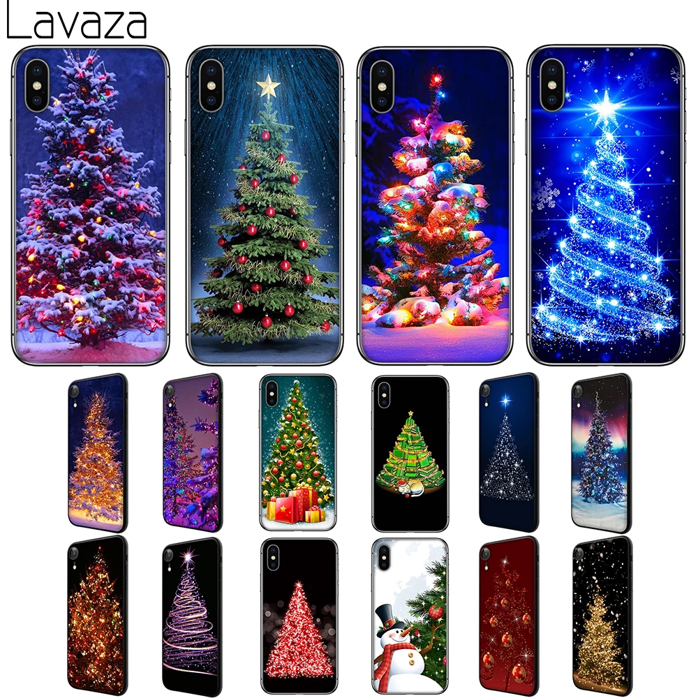 

Lavaza Christmas Tree Soft Silicone Case Cover for Apple iPhone 6 6S 7 8 Plus 5 5S SE X XS 11 Pro MAX XR