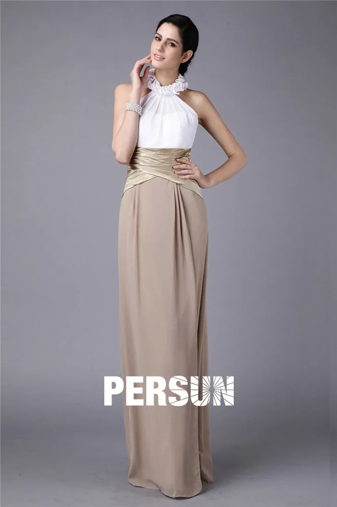 color block evening gown