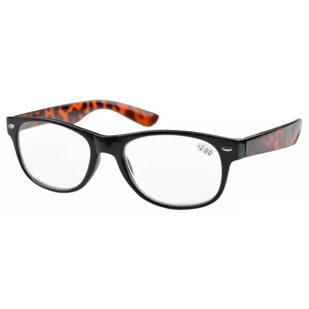 R011 очки для чтения с пружинными петлями в 80 очках и очках для чтения с Чехол+ 50-+ 400