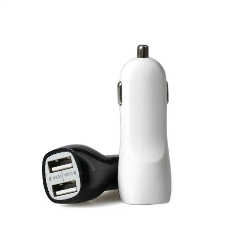 AUTO Car-styling 3.1A Mini Dual 2 Port USB Car Charger Adapter for Smart Mobile Cell Phone Aux Auto car-styling 2018 hot AUTO Car-styling 3.1A Mini Dual 2 Port USB Car Charger Adapter for Smart Mobile Cell Phone Aux Auto car-styling 2018 hot