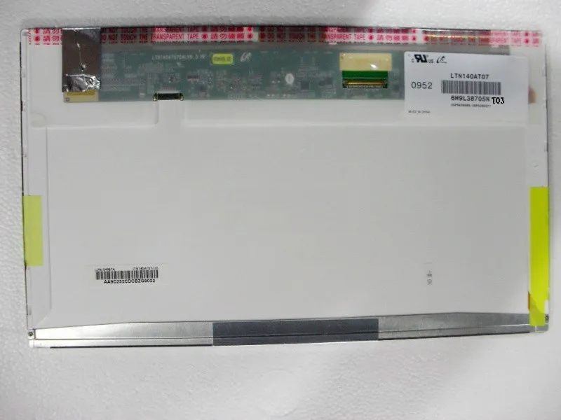 

LTN140AT07-T03 for Toshiba L600D-36L Screen Matrix 1366*768 HD LED Display Laptop LCD Screen
