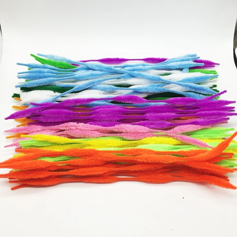 waveChenilleStemsPipeCleanersCraftDIYMetallicChristmasPipe