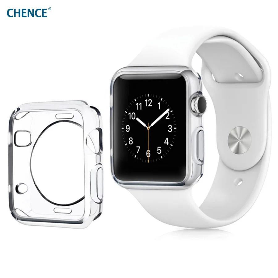 CHENCE чехол для часов Apple Watch 40 мм 44 Серия 1 2 3 4 мягкие тонкие из термополиуретана