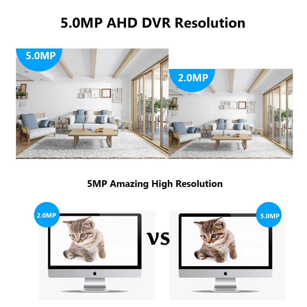 4CH AHD DVR NVR комплект 4MP CCTV Системы 3,6 мм 6 шт. Aarray светодиодов 4.0MP HD Камера Крытый Открытый P2P Onvif видеонаблюдения комплект