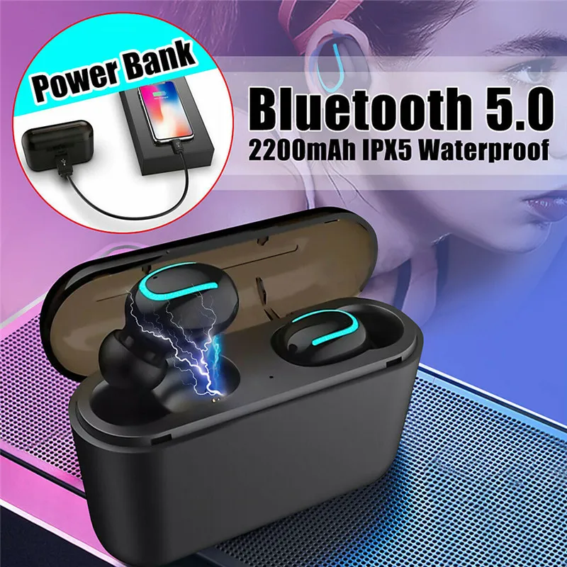 HBQ-Q32 TWS Беспроводная гарнитура Bluetooth 5 0 стерео bluetooth-гарнитура Водонепроницаемая