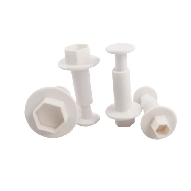 4 Pcs/Set Hexagon Shape Fondant Cake Decorating Gum Paste Pastry Sugar  Craft Cutter Mold Tools - AliExpress