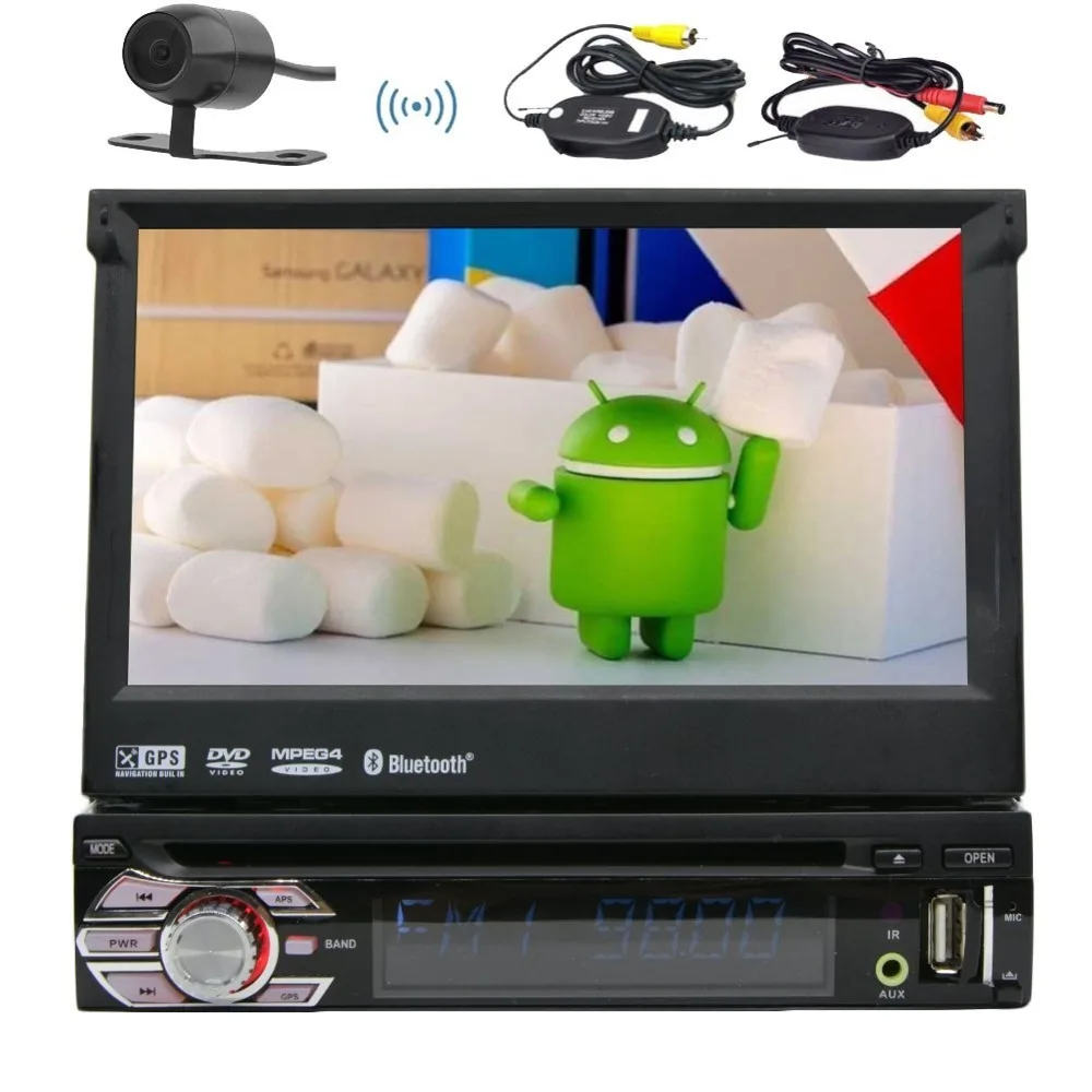 

Android 1Din Auto radio Quad-core Stereo Multi-TFT-Screen In-Dash Detachable Panel Car DVD Player with GPS,BT,RDS,WIFI,Touch