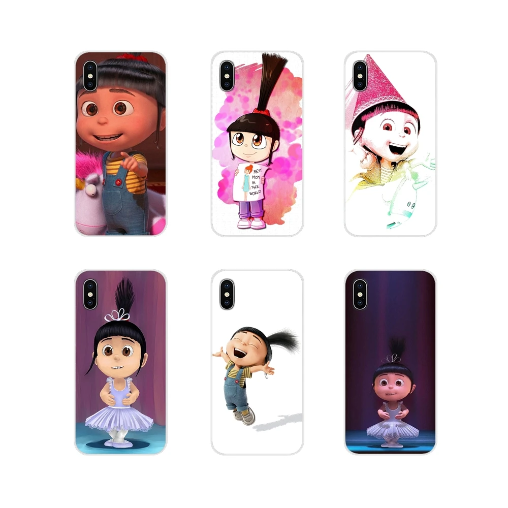 Hermosa agnes Gru, mi villano favorito cubierta de las cajas del teléfono móvil para Xiaomi mi 4 mi 5 mi 5S mi mi A1 A2 5X 6X 8 Lite SE