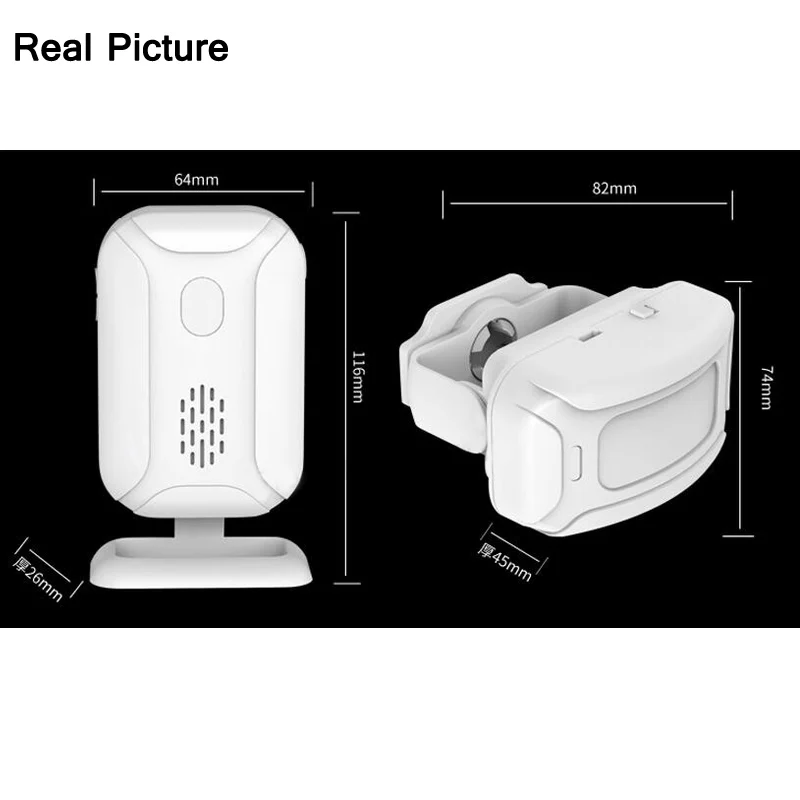 36 мелодии Магазин Главная страница безопасности Добро пожаловать перезвон Беспроводной инфракрасный ИК-движения Сенсор дверной звонок оповещения Дверные звонки Сенсор