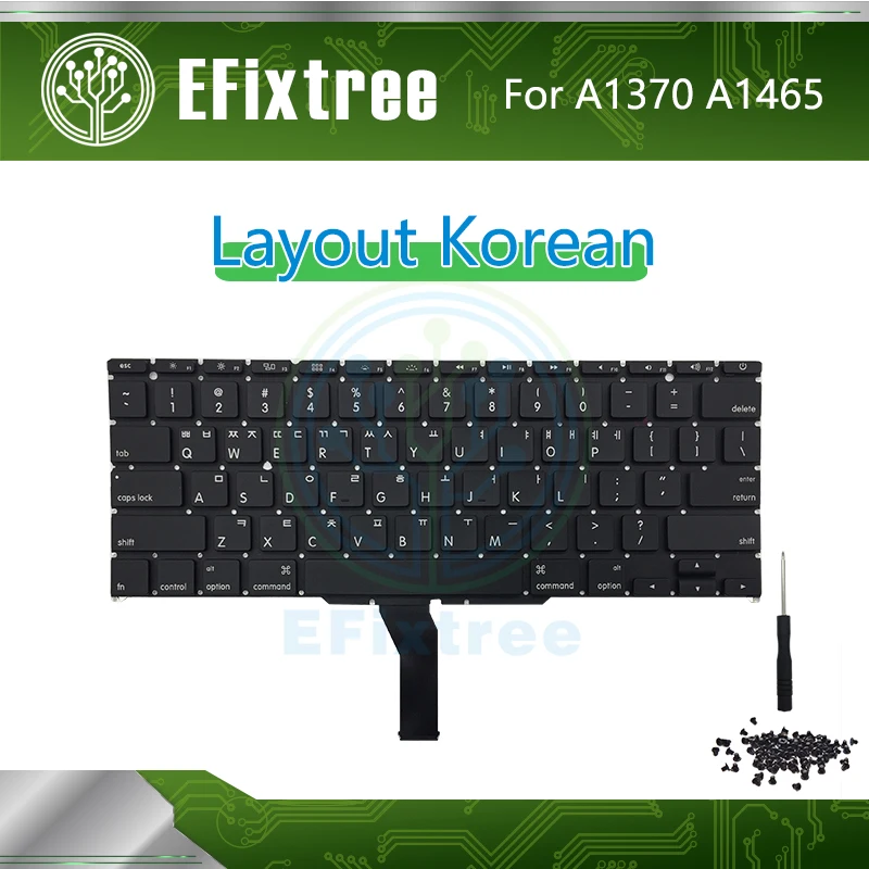 Корейский A1465 A1370 раскладка клавиатуры для Macbook Air 11 ''в Корейском стиле без Подсветка 2011 2012 2013 2014 2015 EMC 2471 2558 2658