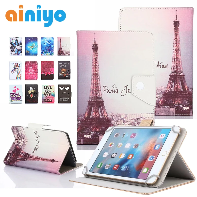 

Universal case for ALLDOCUBE m8 iwork8 air iwork 8 Ultimate T8 8 inch Tablet Printed PU Leather Stand cover 3 Gifts