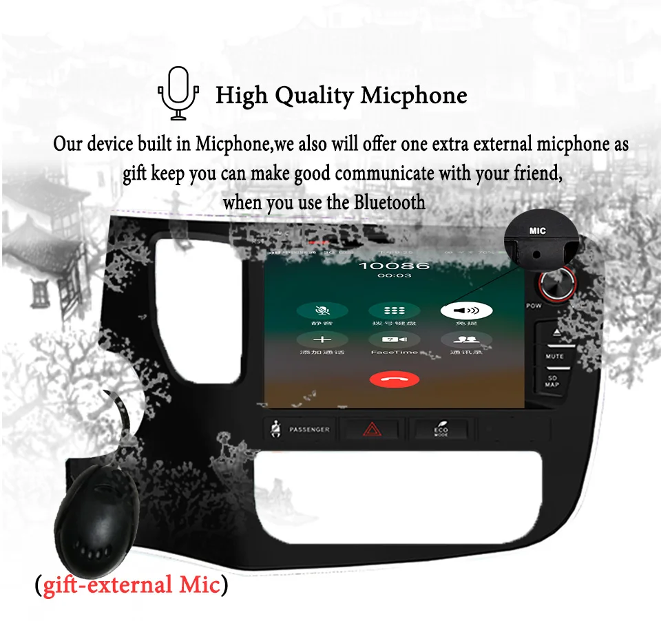 Best 8" Android 9.0 Car GPS Player Navi for Mitsubishi Outlander 2014-2018 with 4G+64G Octa Core With DVD Radio Multimedia Bluetooth 4