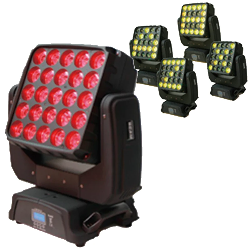 Светодиодная матрица DMX512 4 шт./лот 5 Х5 12 Вт движущаяся голова RGBW консоль свадебное