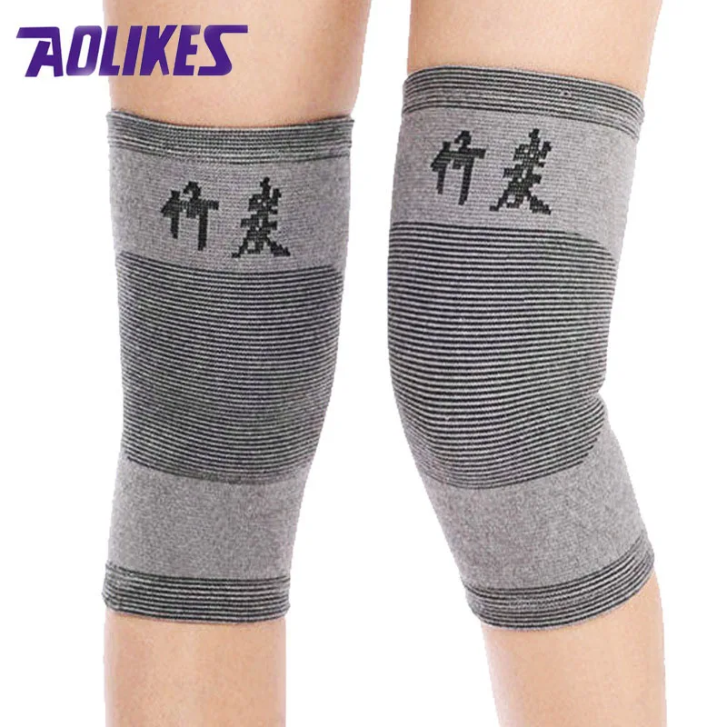 2 шт. бамбуковые эластичные наколенники для волейбола|knee high sport socks|knee pads salepadded bike