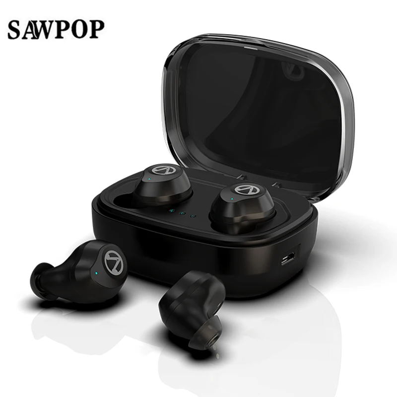 

Touch Control TWS Bluetooth V5.0 Earphone Stereo Music IPX7 Swimming Waterproof True Wireless Earbuds with Charging case