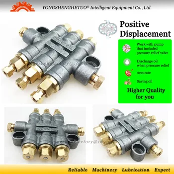 

Detective volumetric GREASE distributor lubrication Pressure Relief piston separator valve lubricant divider 3 outlet DT-300