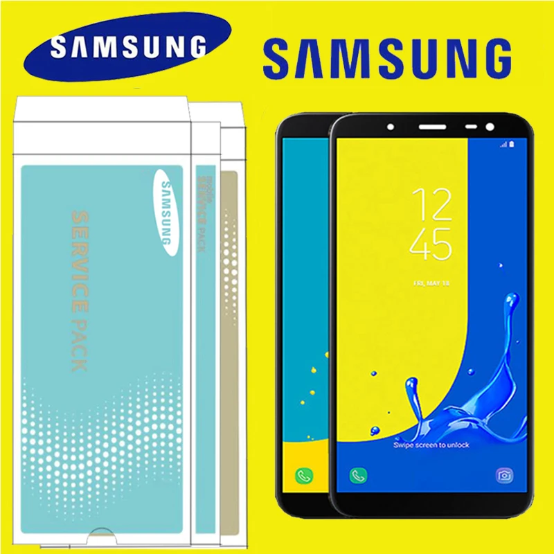 

100% Original 5.6'' Super AMOLED LCD For Samsung Galaxy J6 2018 J600F J600 Display With Touch Screen Assembly Replacement Parts