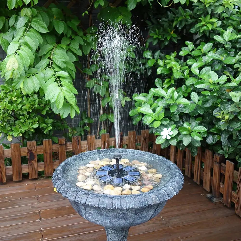 8 в 1,6 Вт Бесщеточный Водяной фонтан Плавающий Солнечный фонтан садовый водяной насос птица для ванной пруд садовый декор 4 насадки IP68