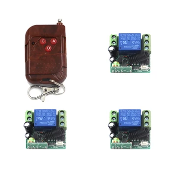 

New 12V 1CH 433MHz Learning Code Receiver Module + Digital Wireless Remote Control Switches 4226
