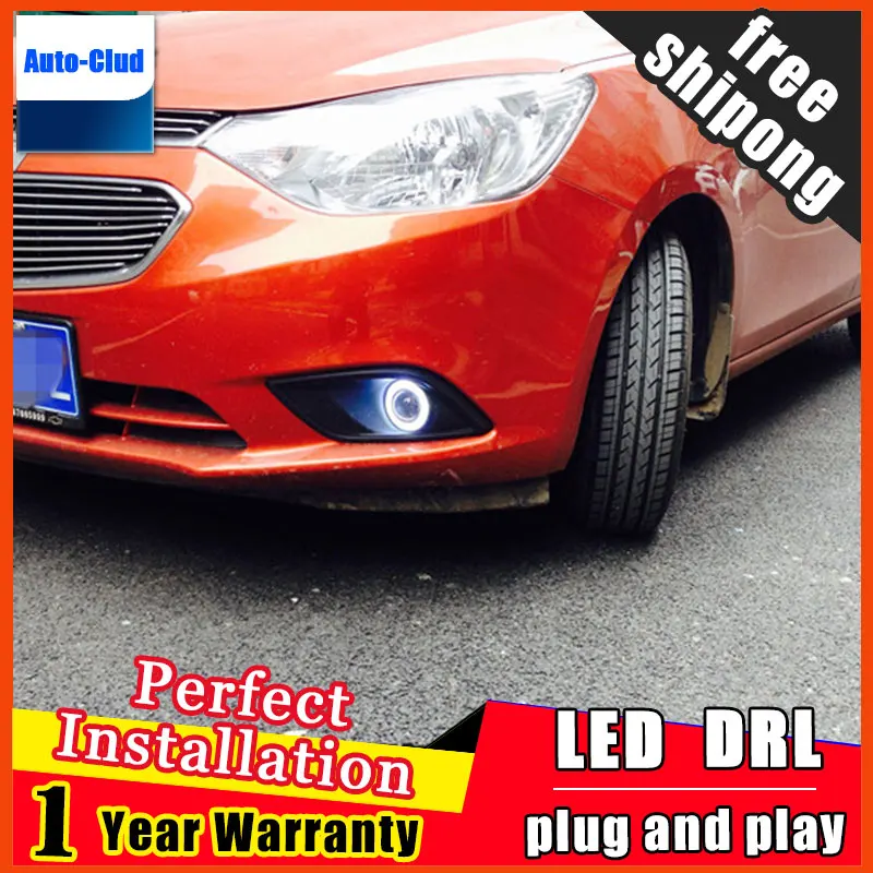 

car styling angel eyes fog light for Sail 2015 year LED fog lamp LED Angel eyes LED fog lamp car 2 function
