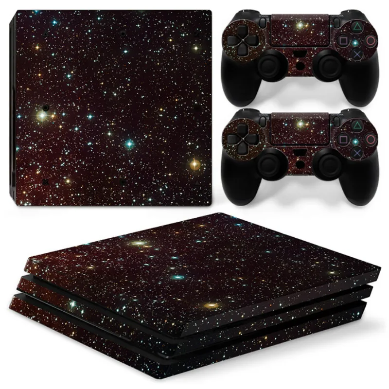Виниловая наклейка для консоли PlayStation 4 Pro с 2 контроллерами PS4 dishock аксессуары